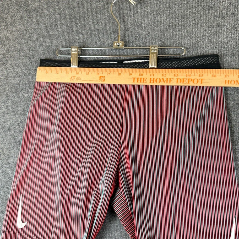 Nike AeroSwift 1/4 Length Running Tights Shorts Mens XL Red Blue Racing CJ7843
